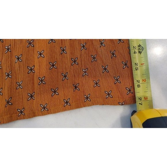 Patrons of Peace Womens Yellow Mustard Flutter Sleeve Jumpsuit Size S Back Tie - Picture 8 of 11